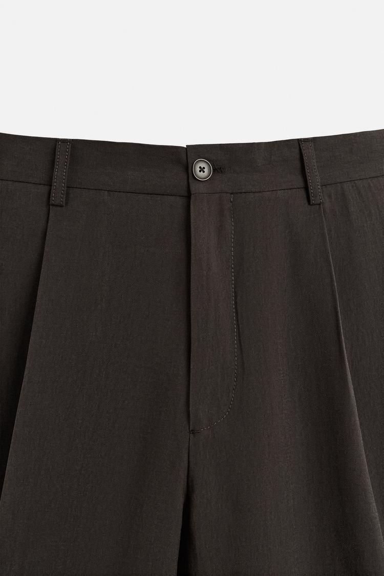 RELAXED FIT KOREAN PLEATED PANTS