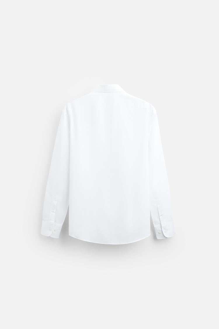 EASY CARE TEXTURED SHIRT - white